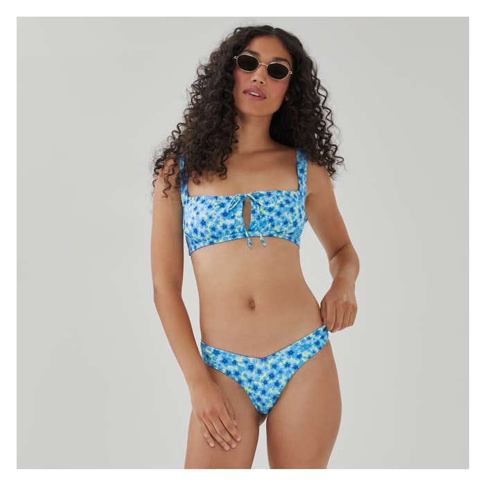 Women's V-Waist Swim Bottom - Bright Blue